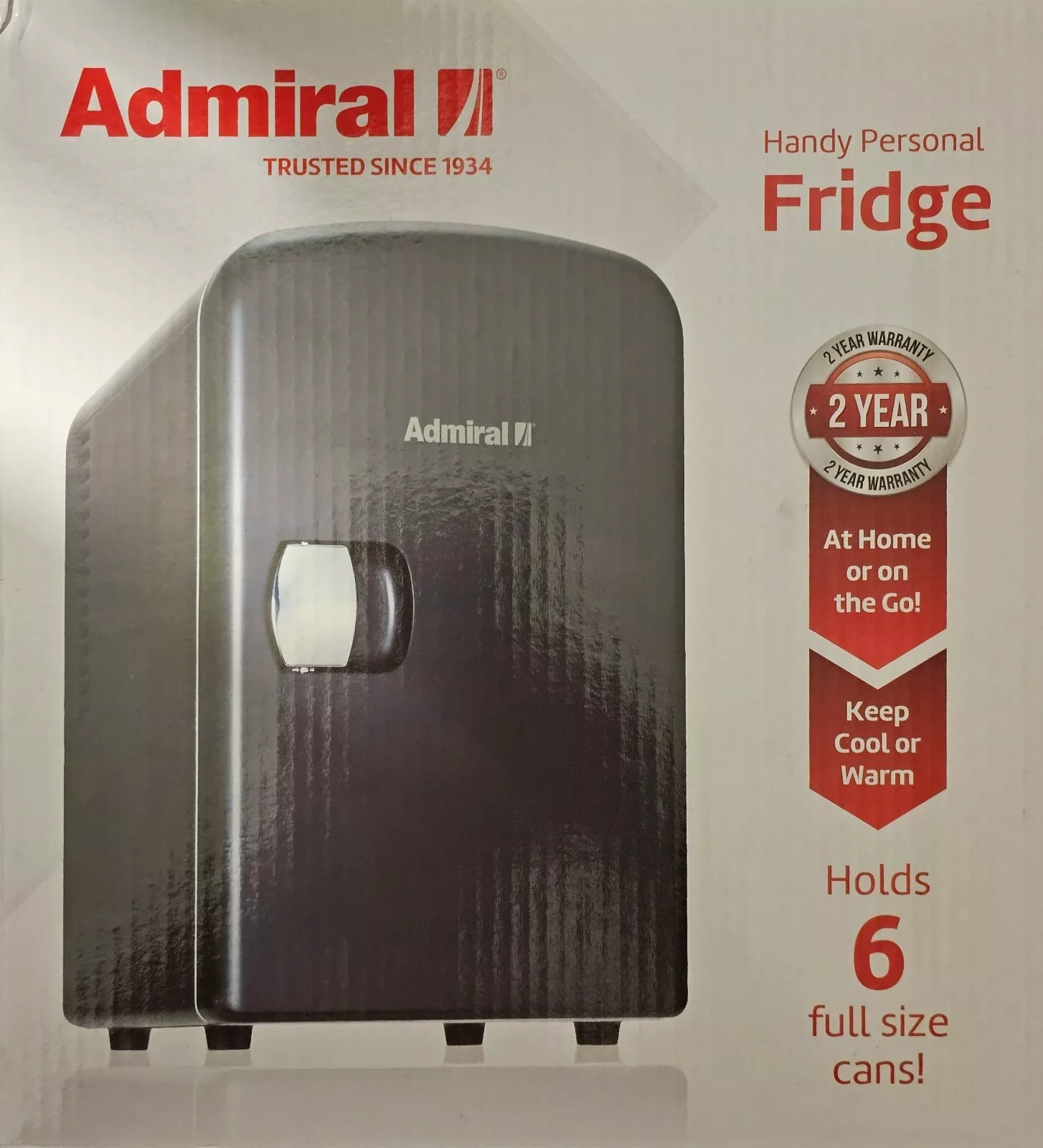 NEW Admiral Handy Personal Mini Fridge/Warmer Blac
